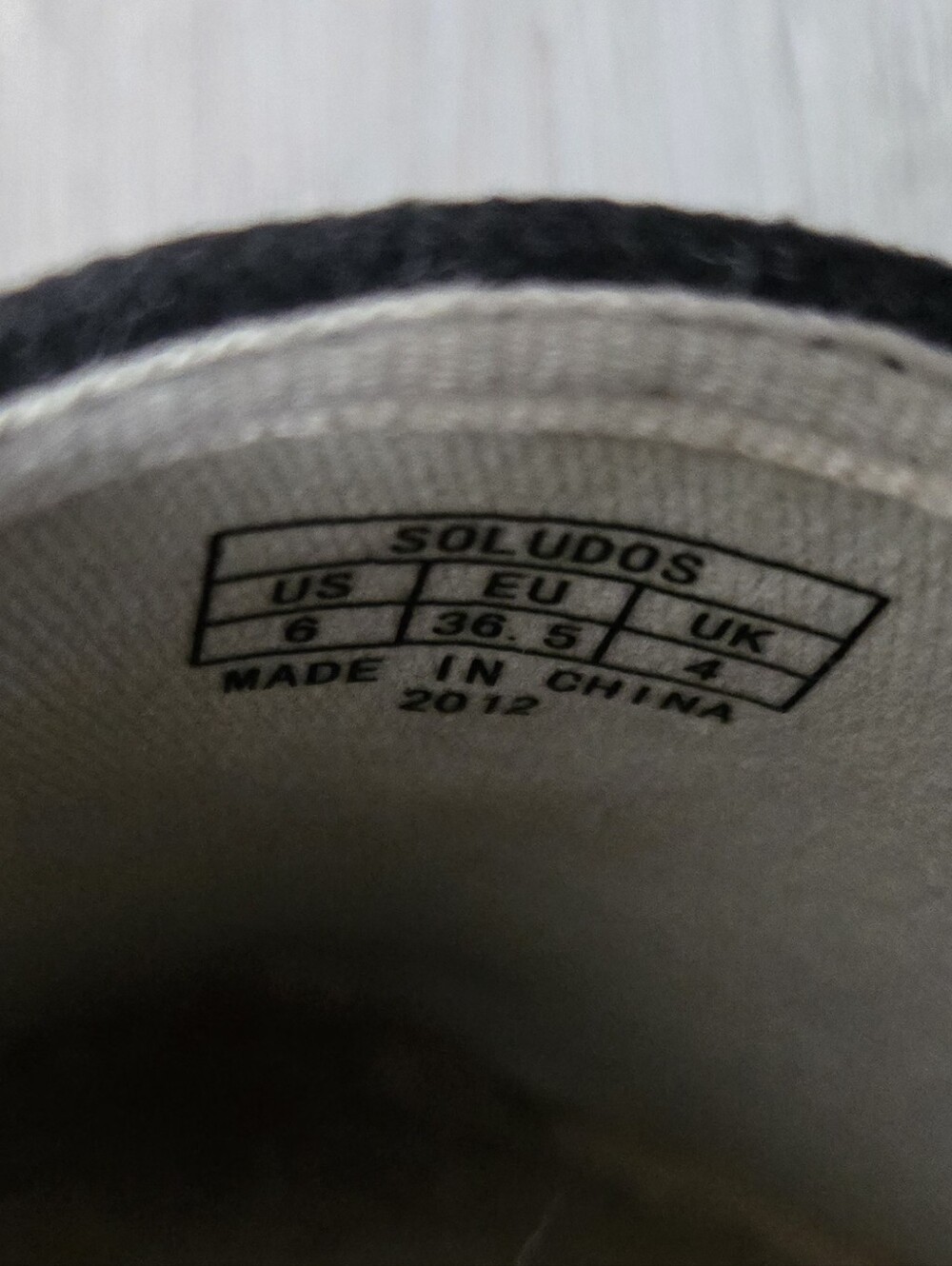 Women's Black Canvas Espadrille Slip-Ons - Picture 5 of 6
